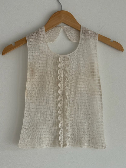 Antique Hand-Crocheted Bib Collar