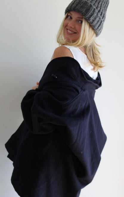 Vintage Midnight Wool Coat