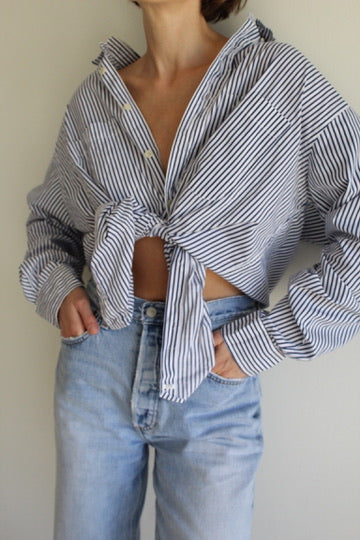 90s Striped Burberrys Button Down Shirt