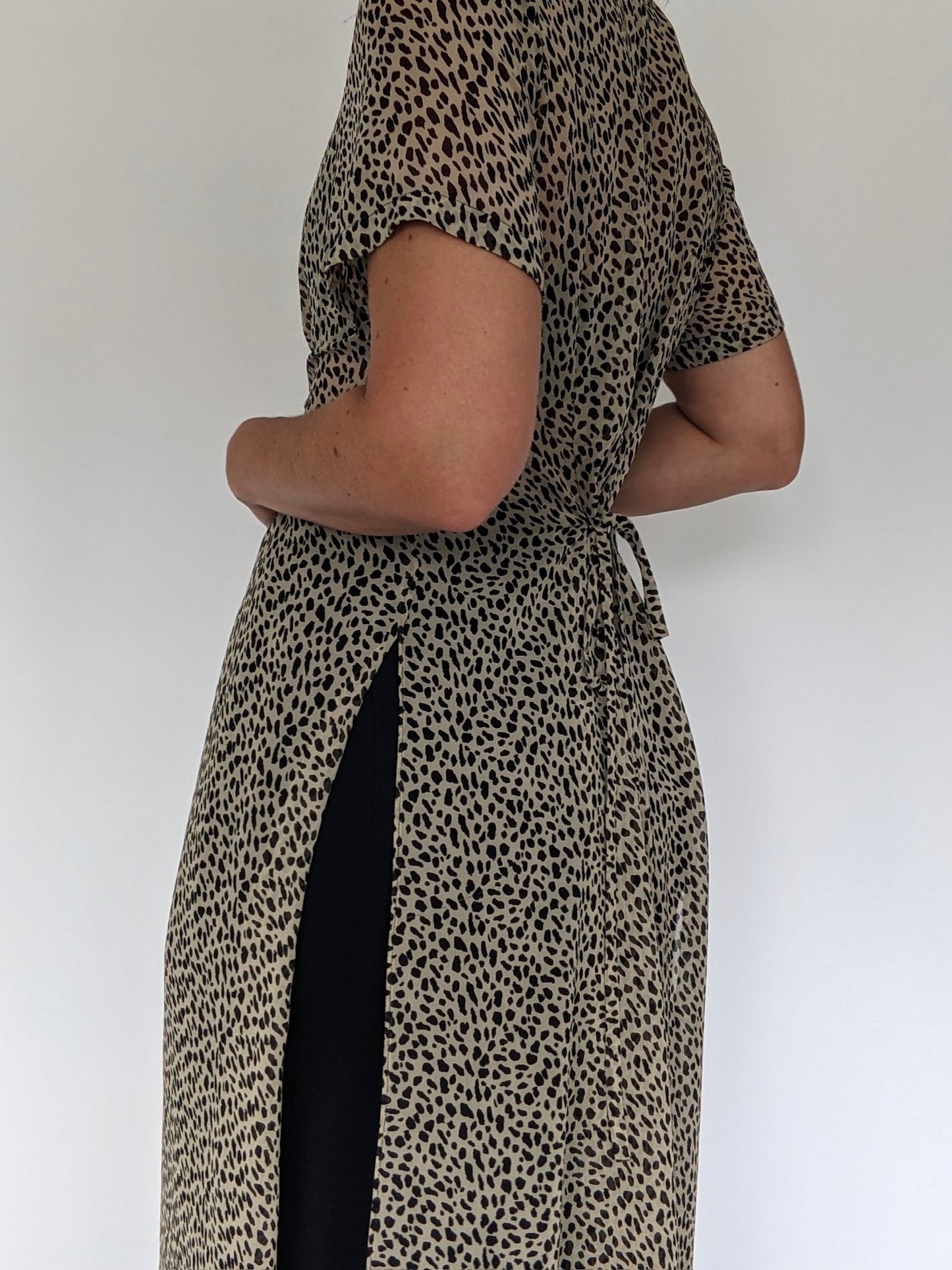 Vintage Dana Buchman Printed Silk Duster