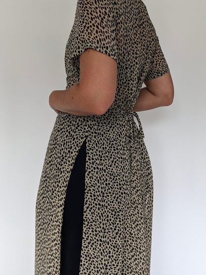 Vintage Dana Buchman Printed Silk Duster