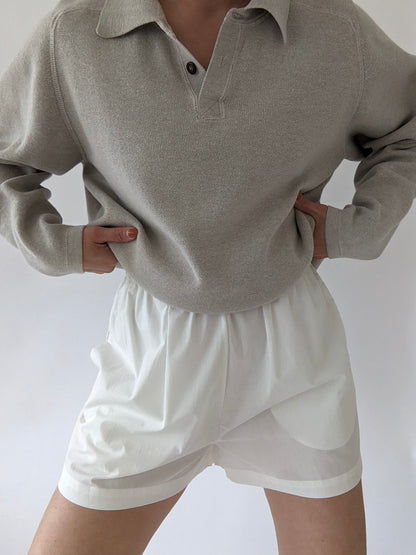 90s Oat Cotton Henley