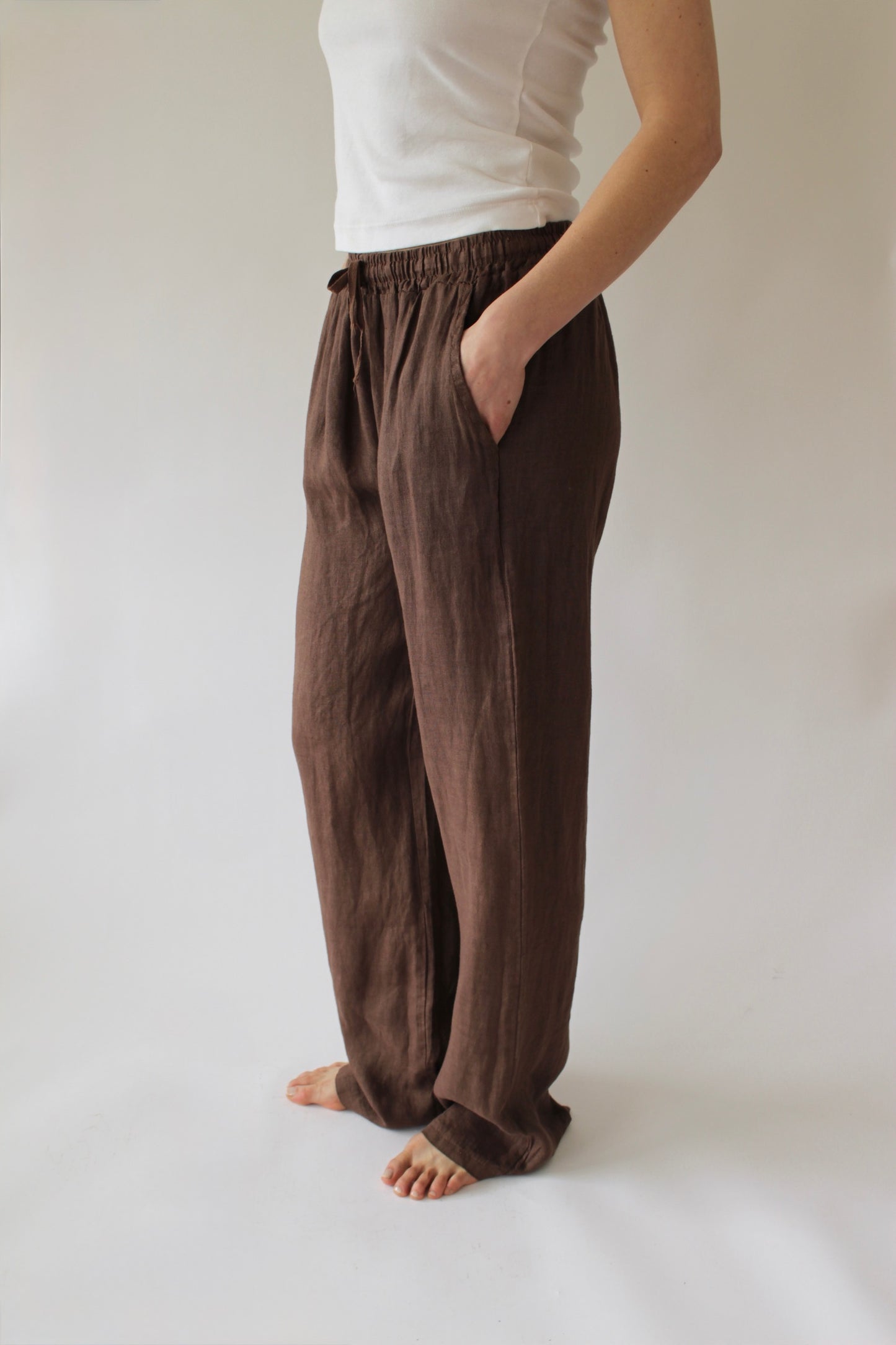 Straight Linen Trouser