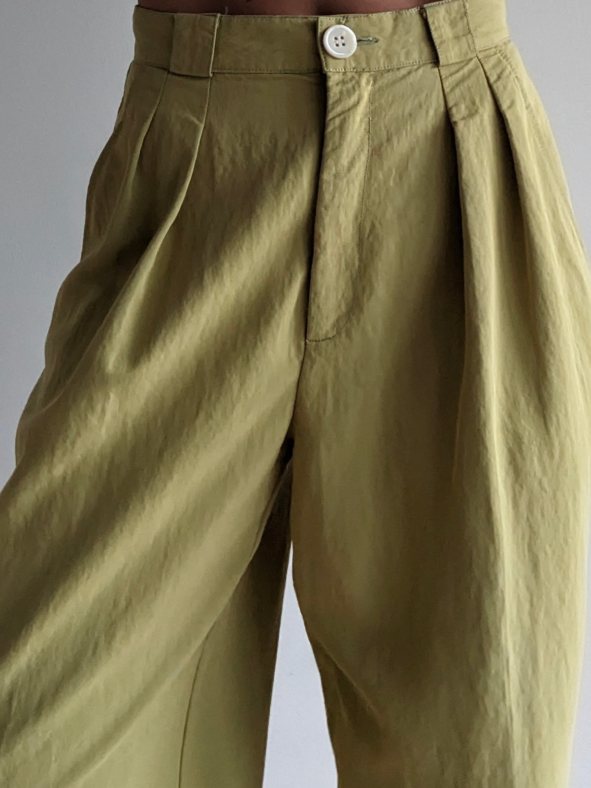 Amazing Vintage Esprit Lemongrass Wide Leg Pants