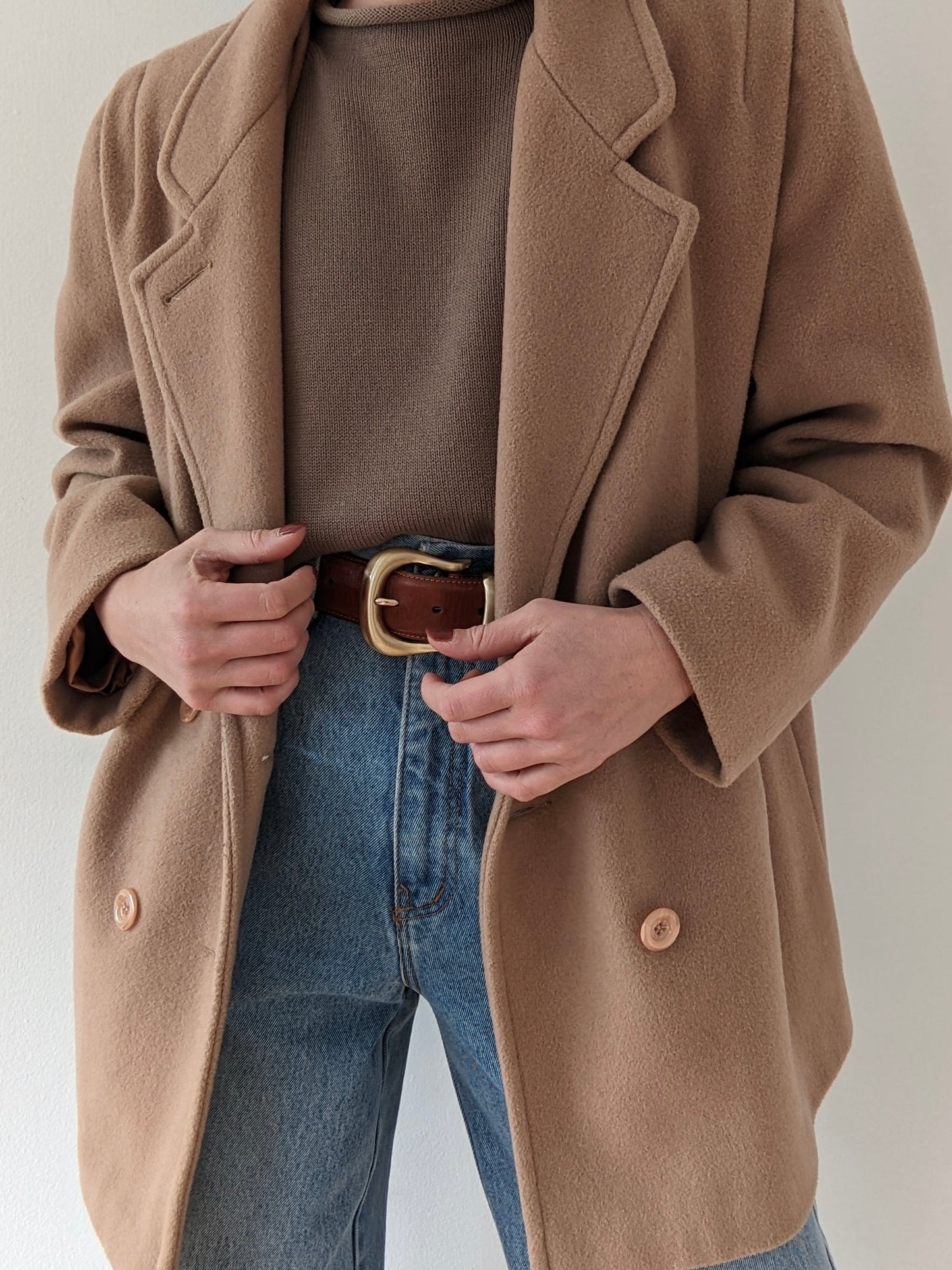 Vintage Butterscotch Wool Coat