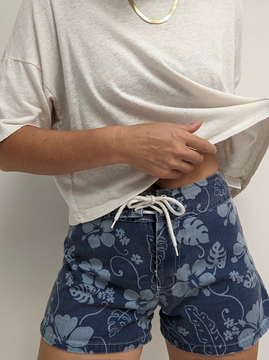90s Tropical Board Shorts