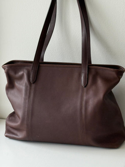 Amazing 90s Coach Chocolate Leather City Tote