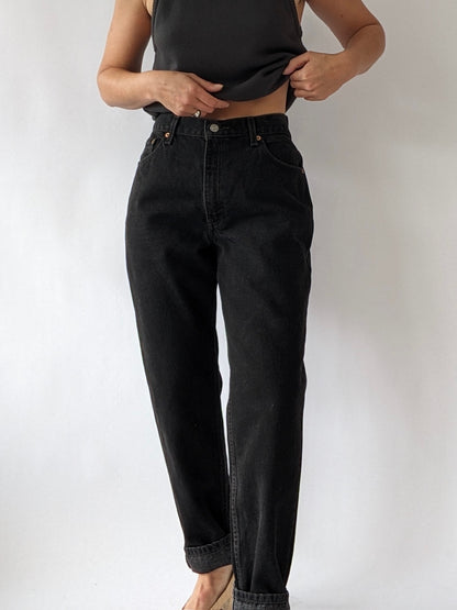 Vintage Levi's 550 Jet Black Denim