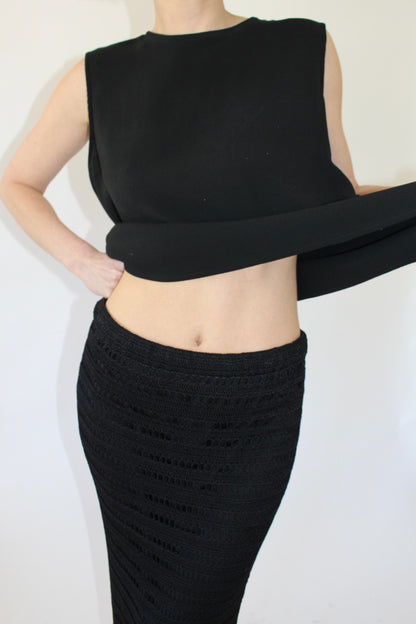 Beautiful Vintage Caviar Crocheted Skirt