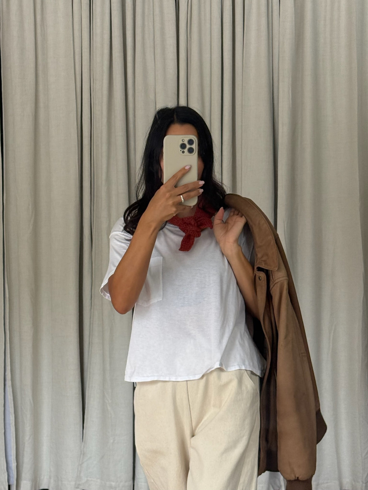 Favorite Vintage Russet Leather Bomber