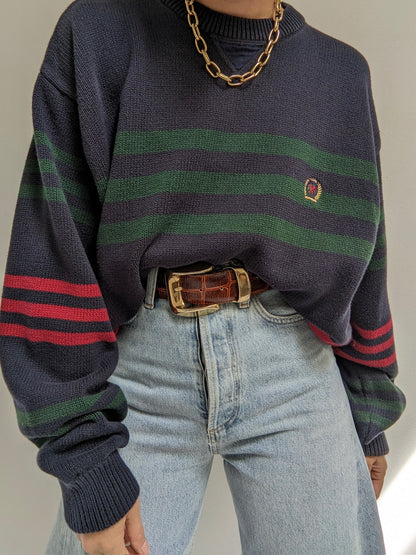 90s Tommy Hilfiger Bold Striped Sweater