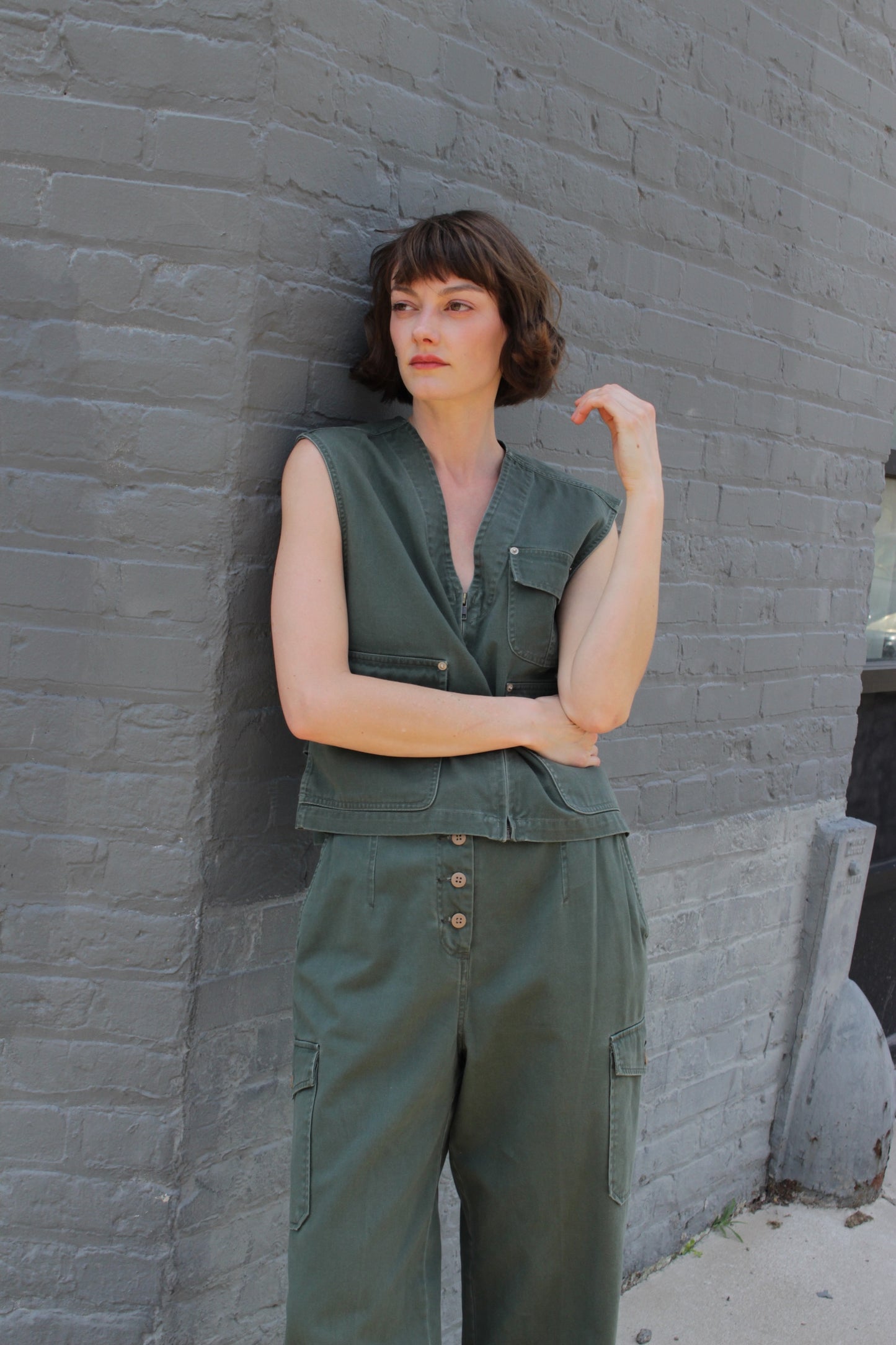 Incredible Vintage Safari Vest & Cargo Pant Set