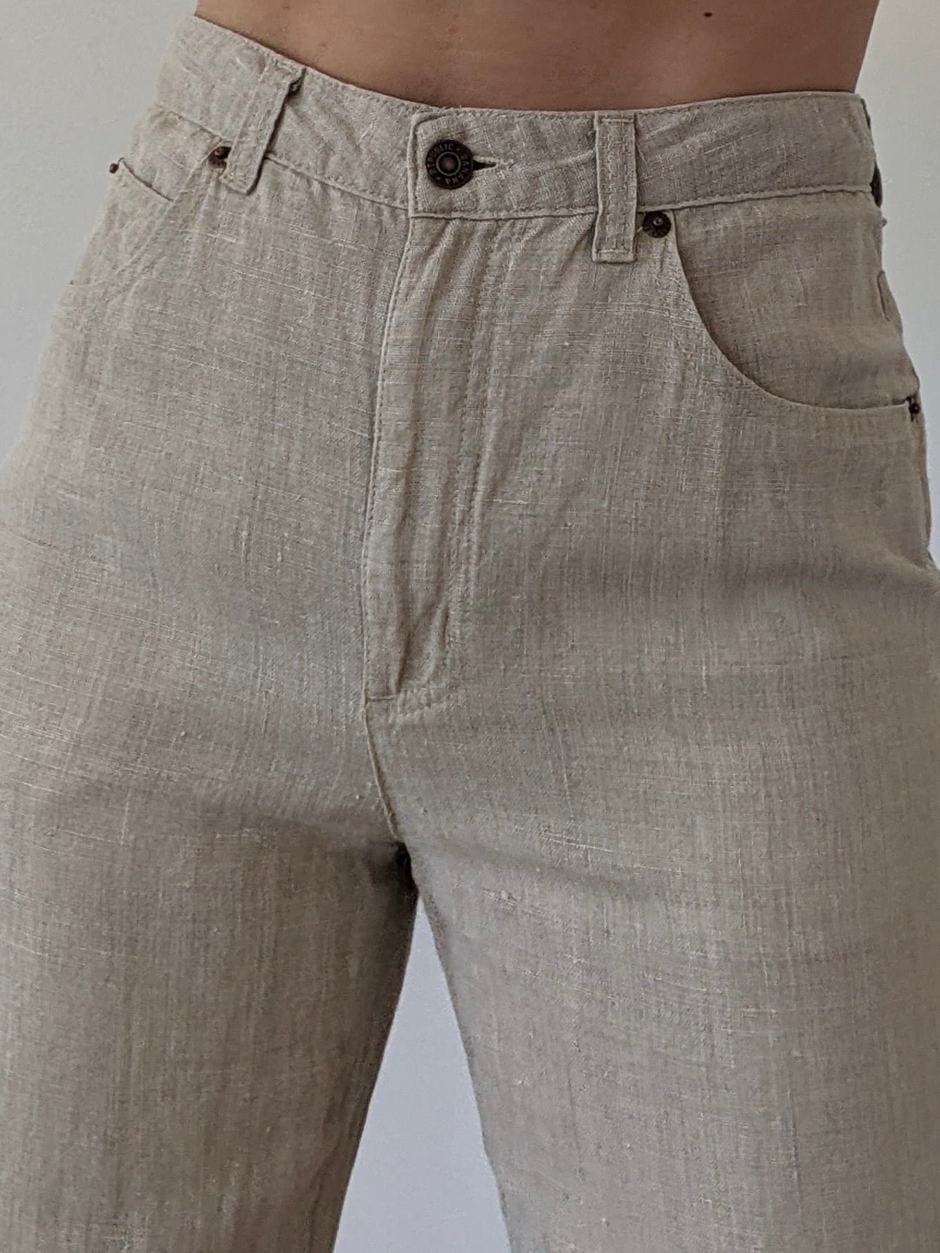 Vintage Banana Republic Woven Linen Pants