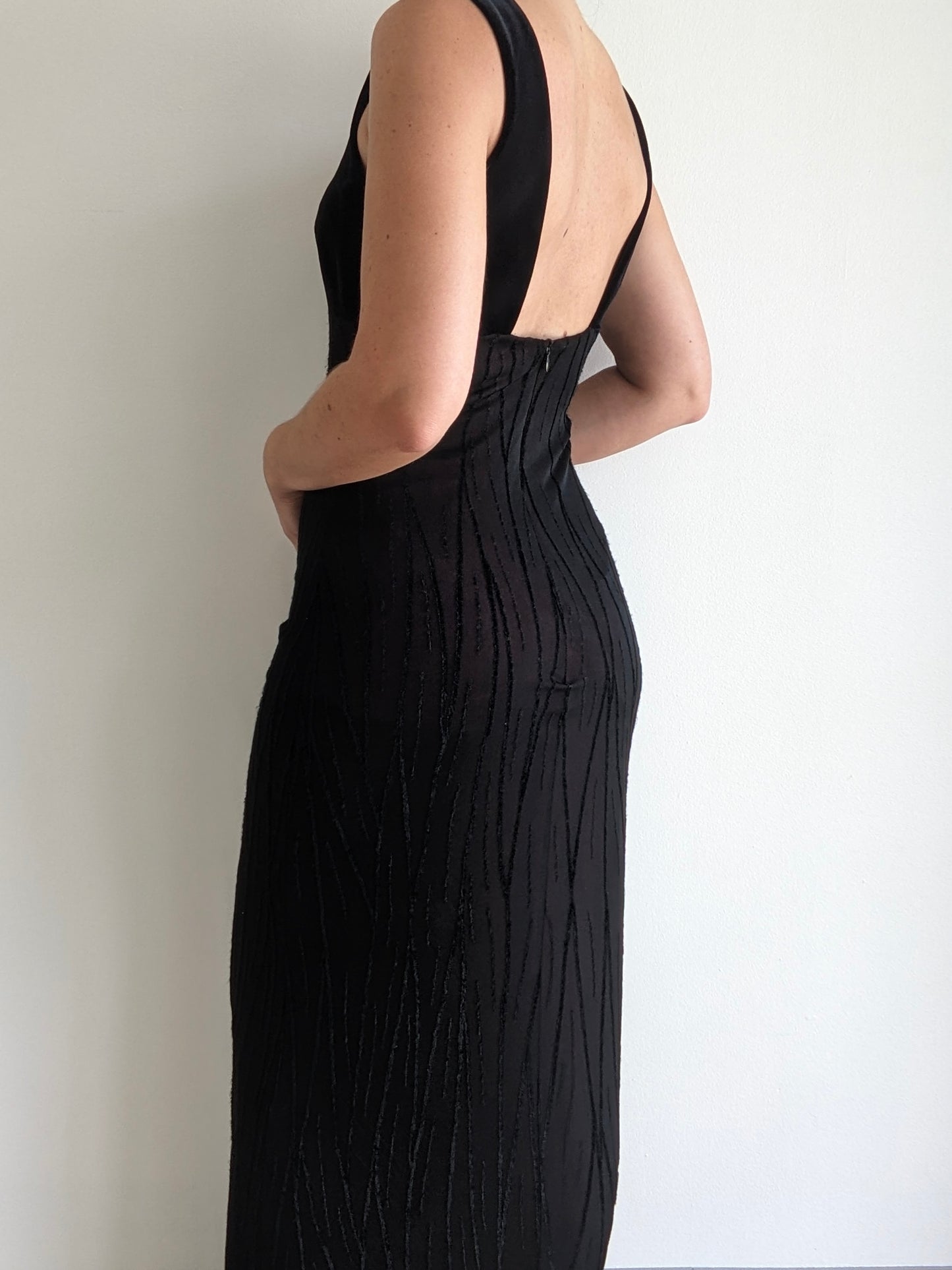 Beautiful 90s Shelli Segal Evening Dress