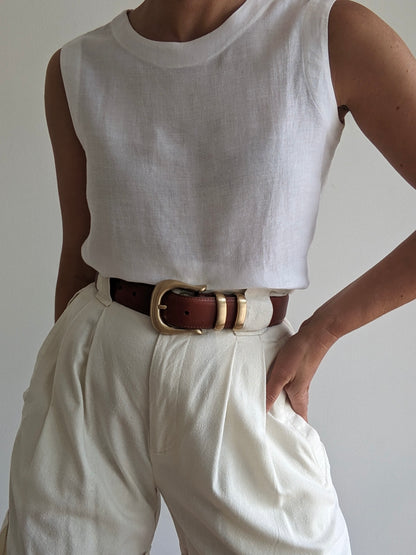 Vintage Cloud Linen Tank