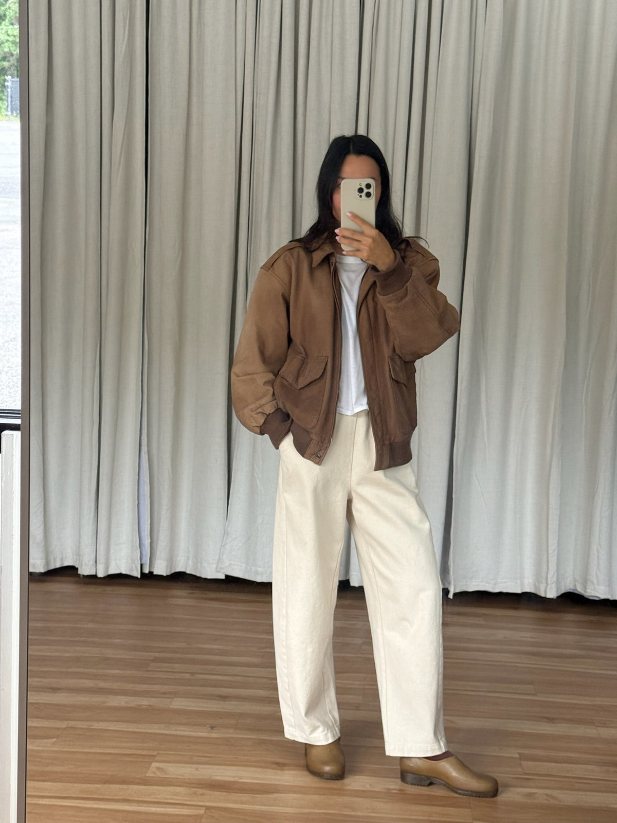 Favorite Vintage Russet Leather Bomber