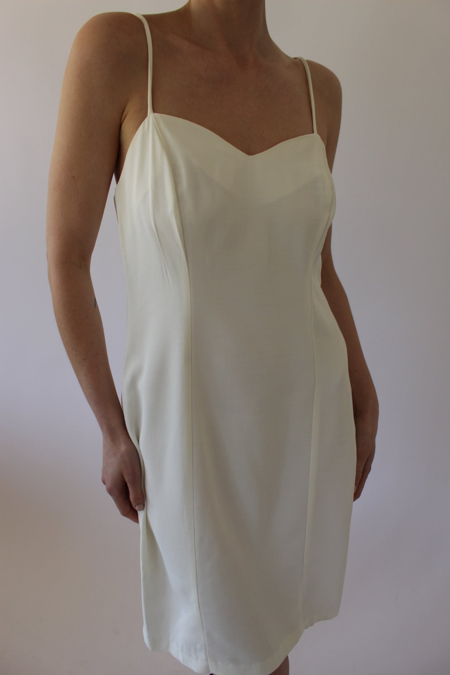 Vintage Vanilla Slip Dress & Lace Bolero Set