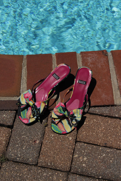 Vintage Costa Blanca Kitten Heel Sandal