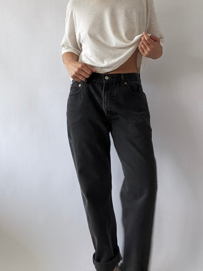 Vintage Levi's 505 Faded Black Denim