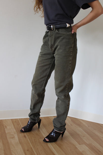 Vintage Levi's 512 Olive Denim