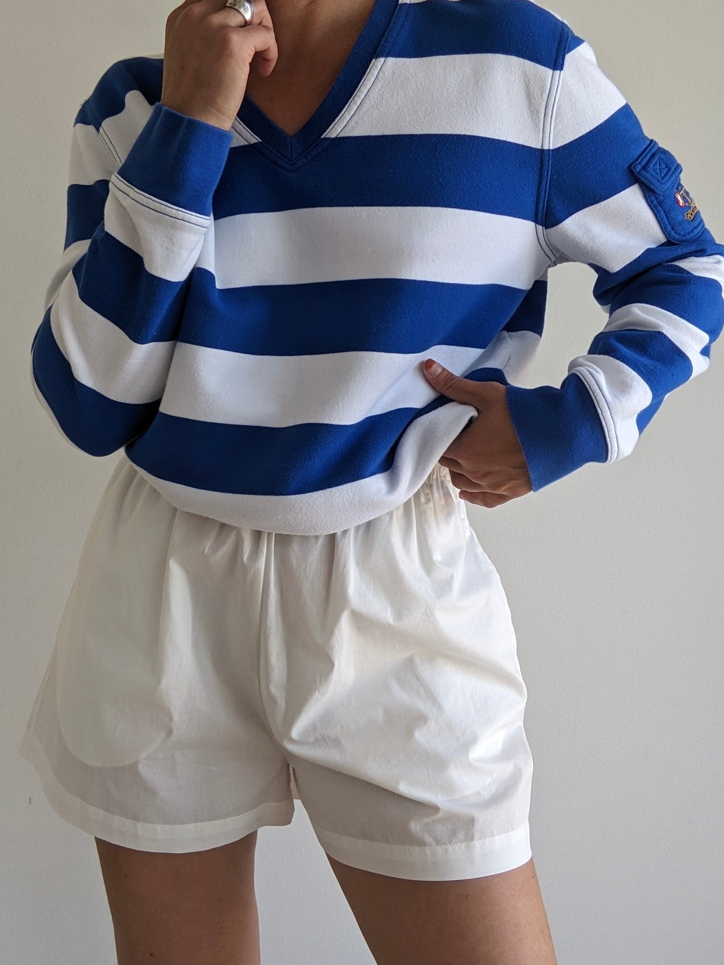 90s Ralph Lauren Ocean Striped Pullover
