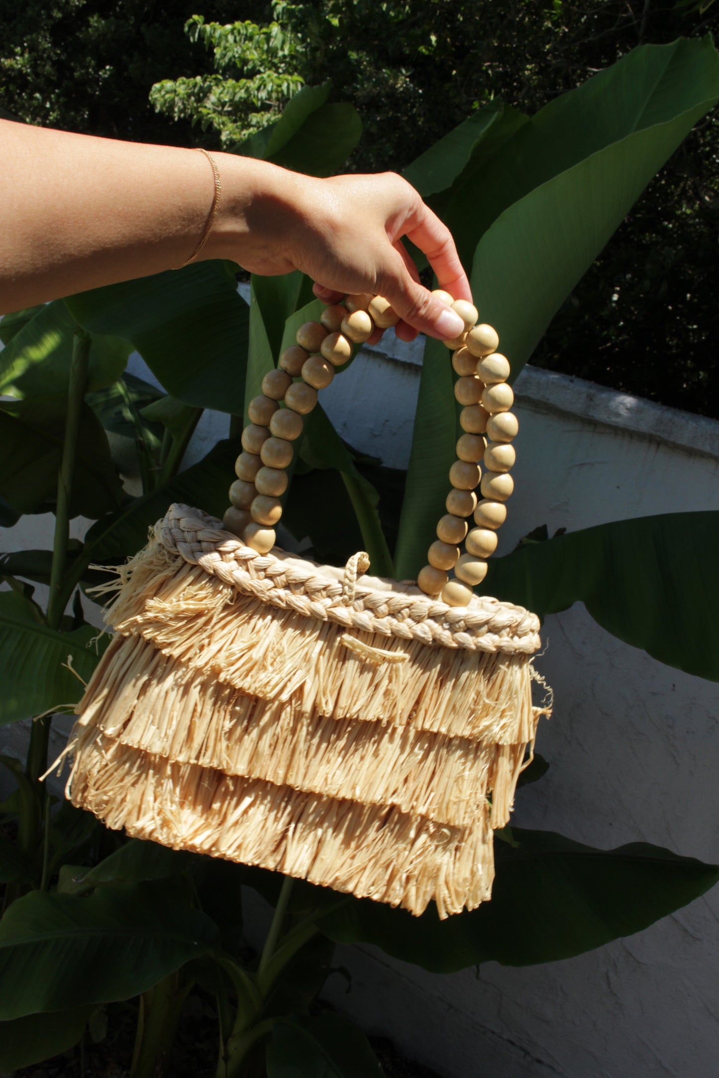 Incredible Vintage Tiered & Woven Handbag