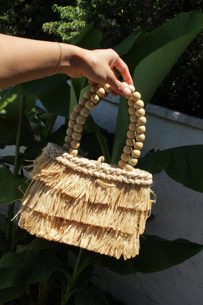 Incredible Vintage Tiered & Woven Handbag