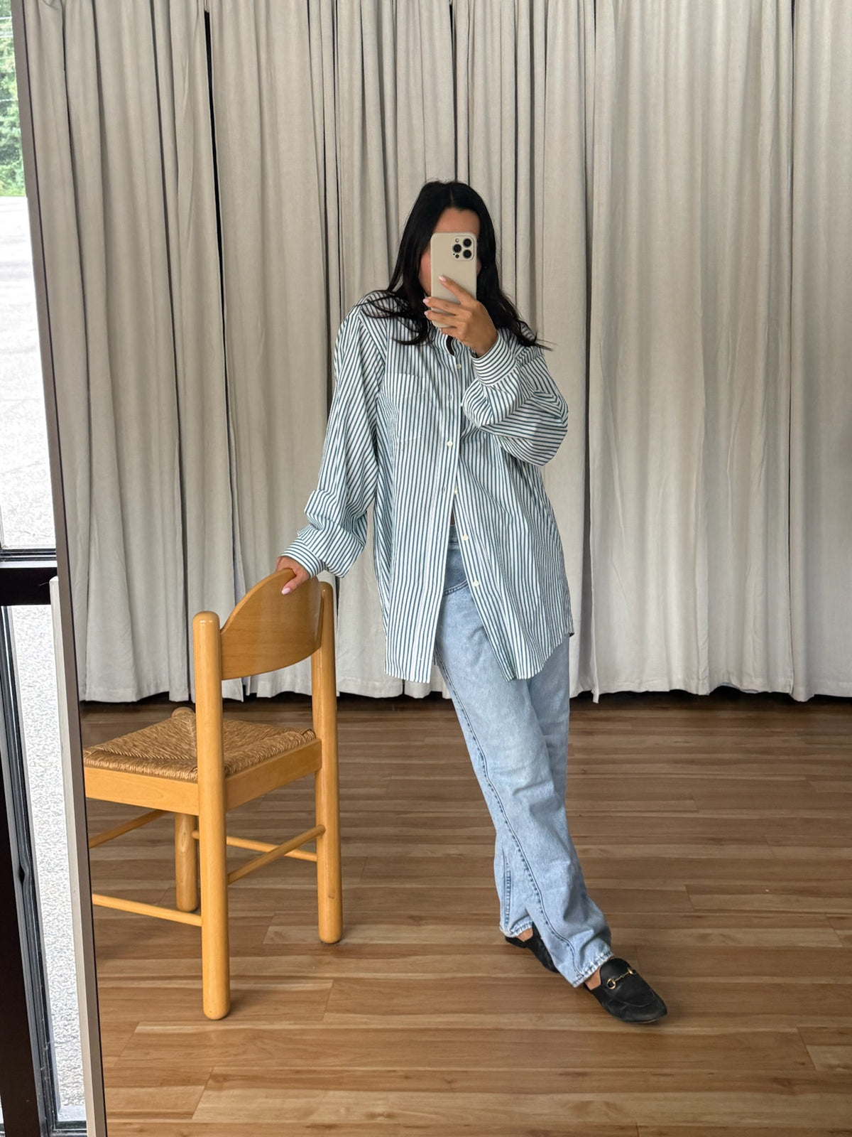 Vinage Ocean Striped Cotton Shirt