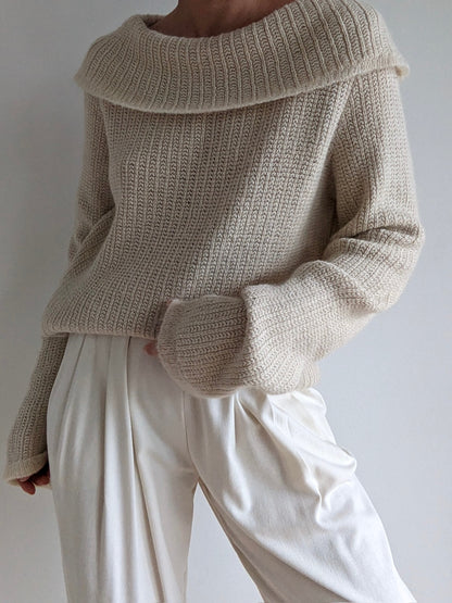 Gorgeous Vintage Cream Silk & Angora Sweater