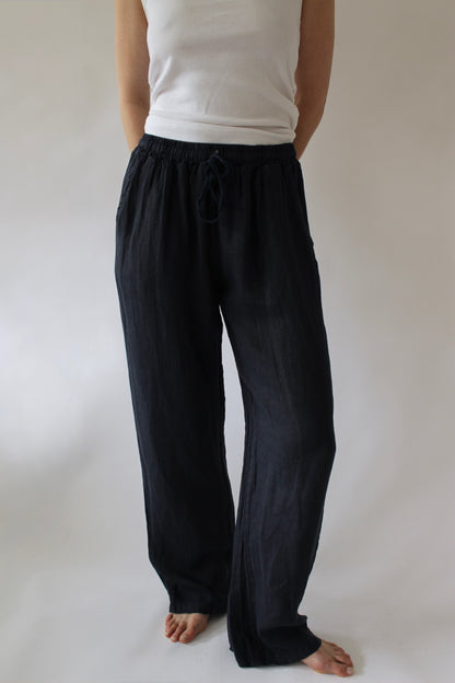Straight Linen Trouser