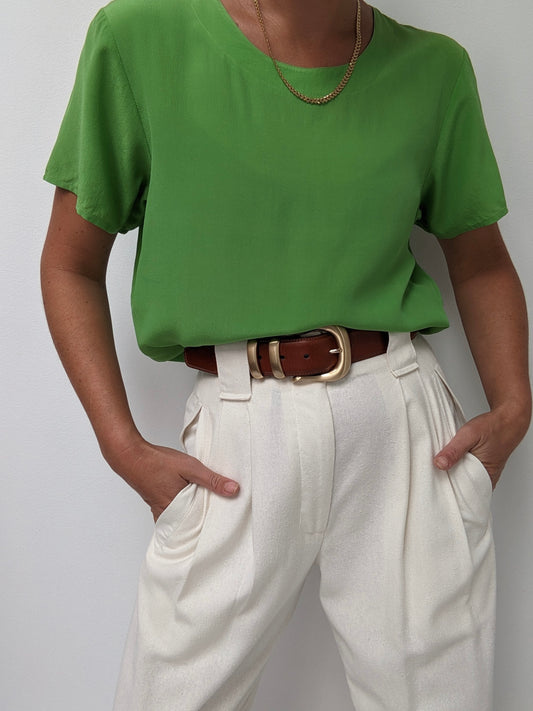 Vintage Kiwi Silk Tee