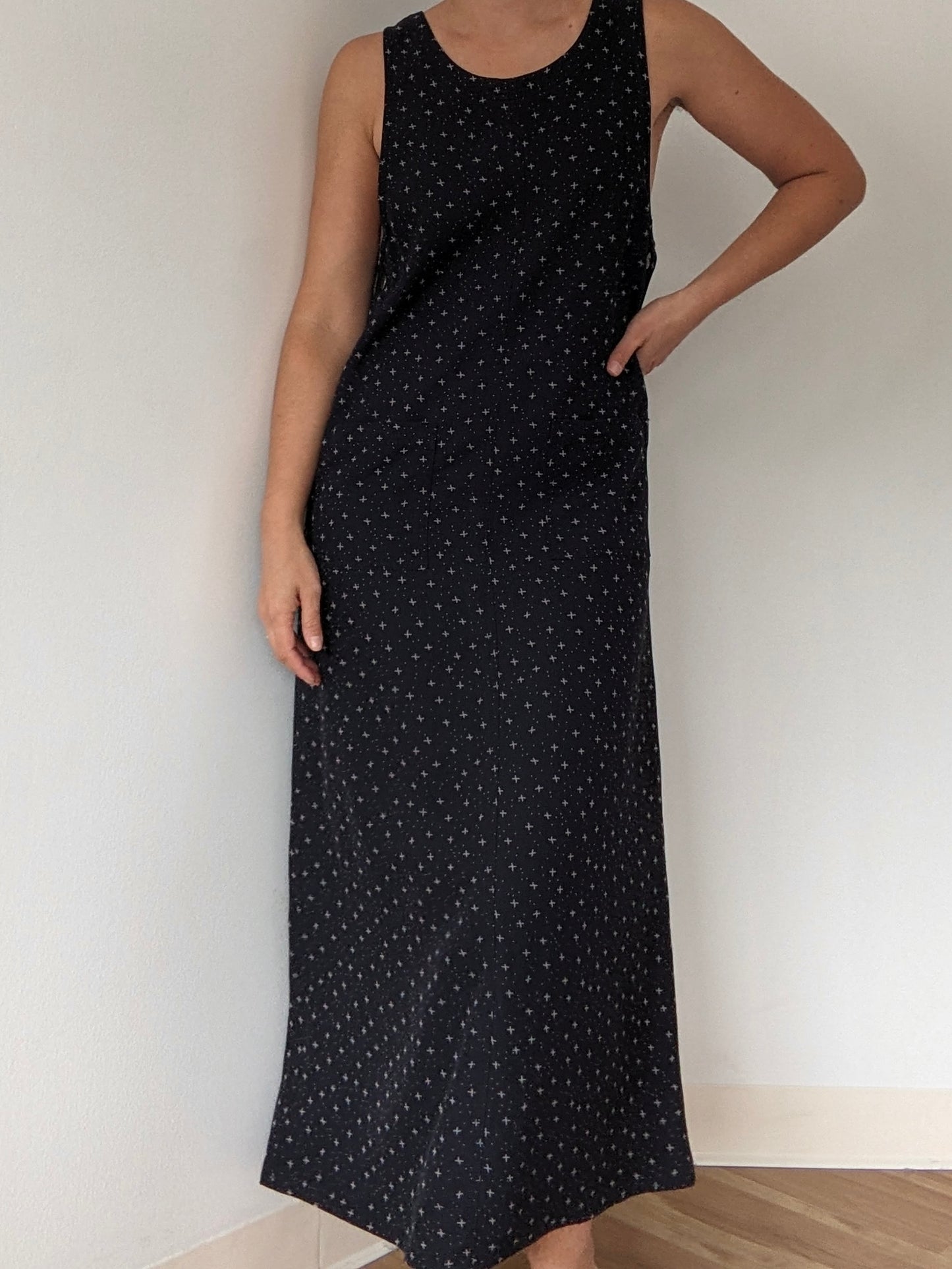Vintage Printed Midnight Market Dress