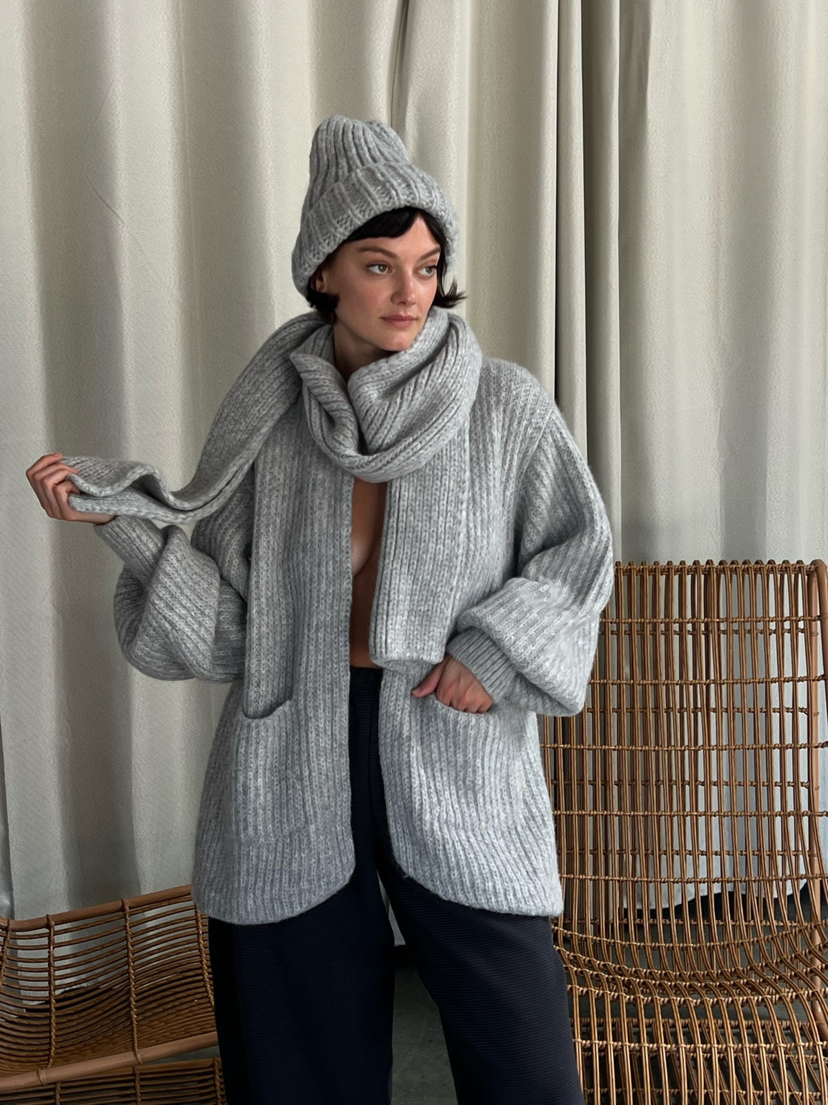 Dylan Knitted Alpaca Coat