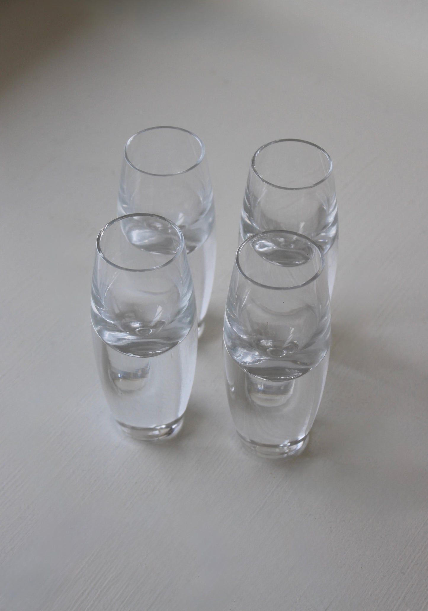 Vintage Krosno Heavy-Base Shot Glass / Set of 4