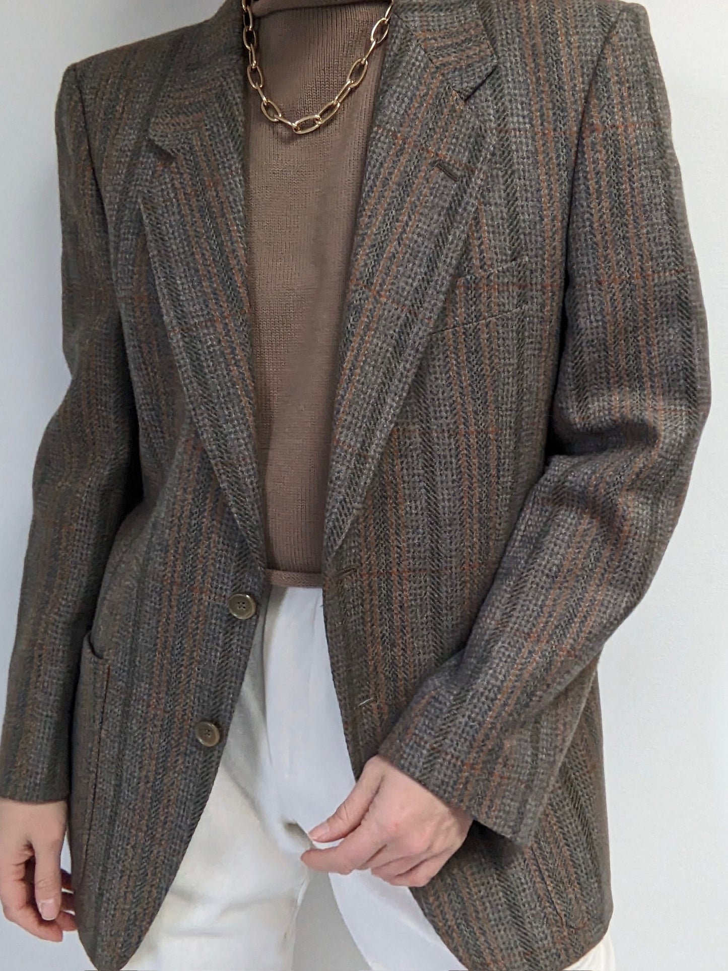Beautiful Vintage Louis Féraud Woven Wool Blazer