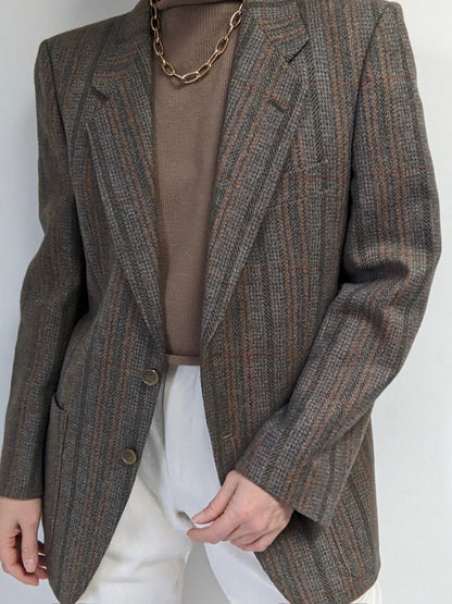 Beautiful Vintage Louis Féraud Woven Wool Blazer