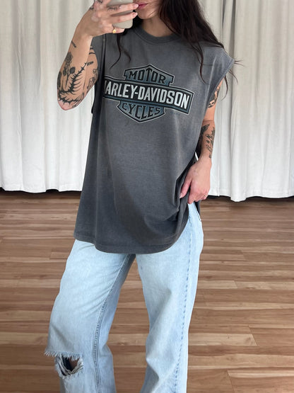 Vintage Harley Davidson Faded Muscle Tee