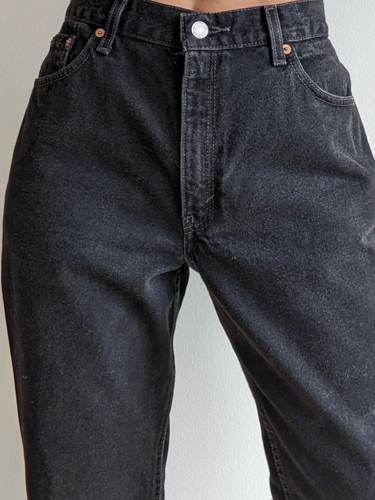 Vintage Levi's 550 Jet Black Denim
