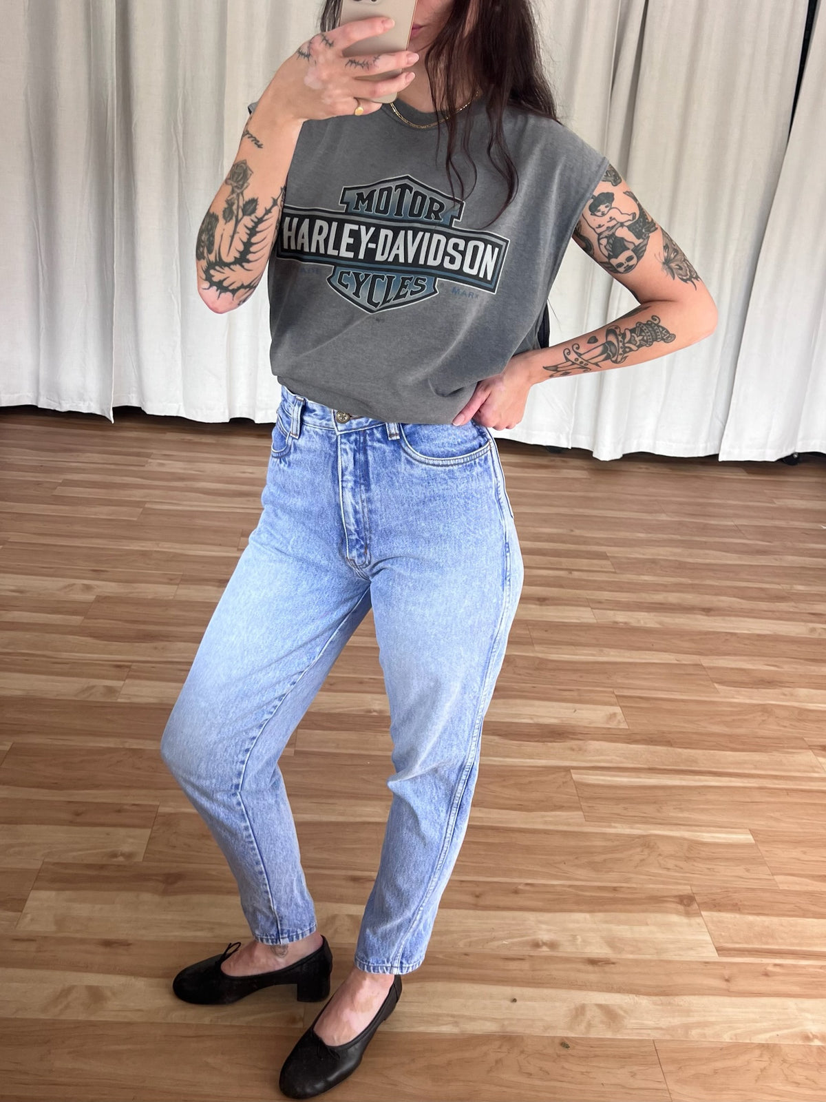 Vintage Harley Davidson Faded Muscle Tee