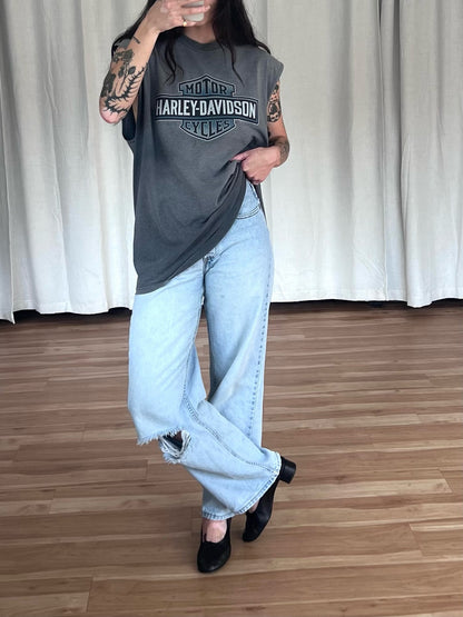 Vintage Harley Davidson Faded Muscle Tee