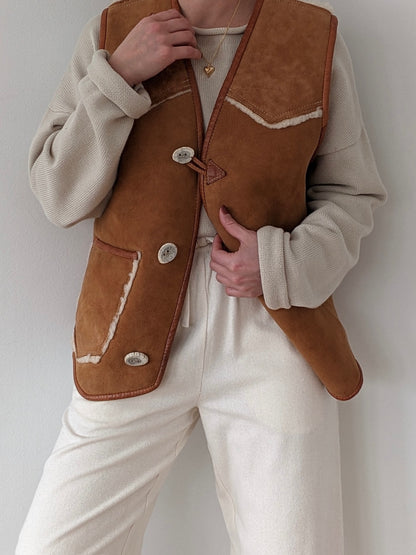 Incredible Vintage Shearling Vest
