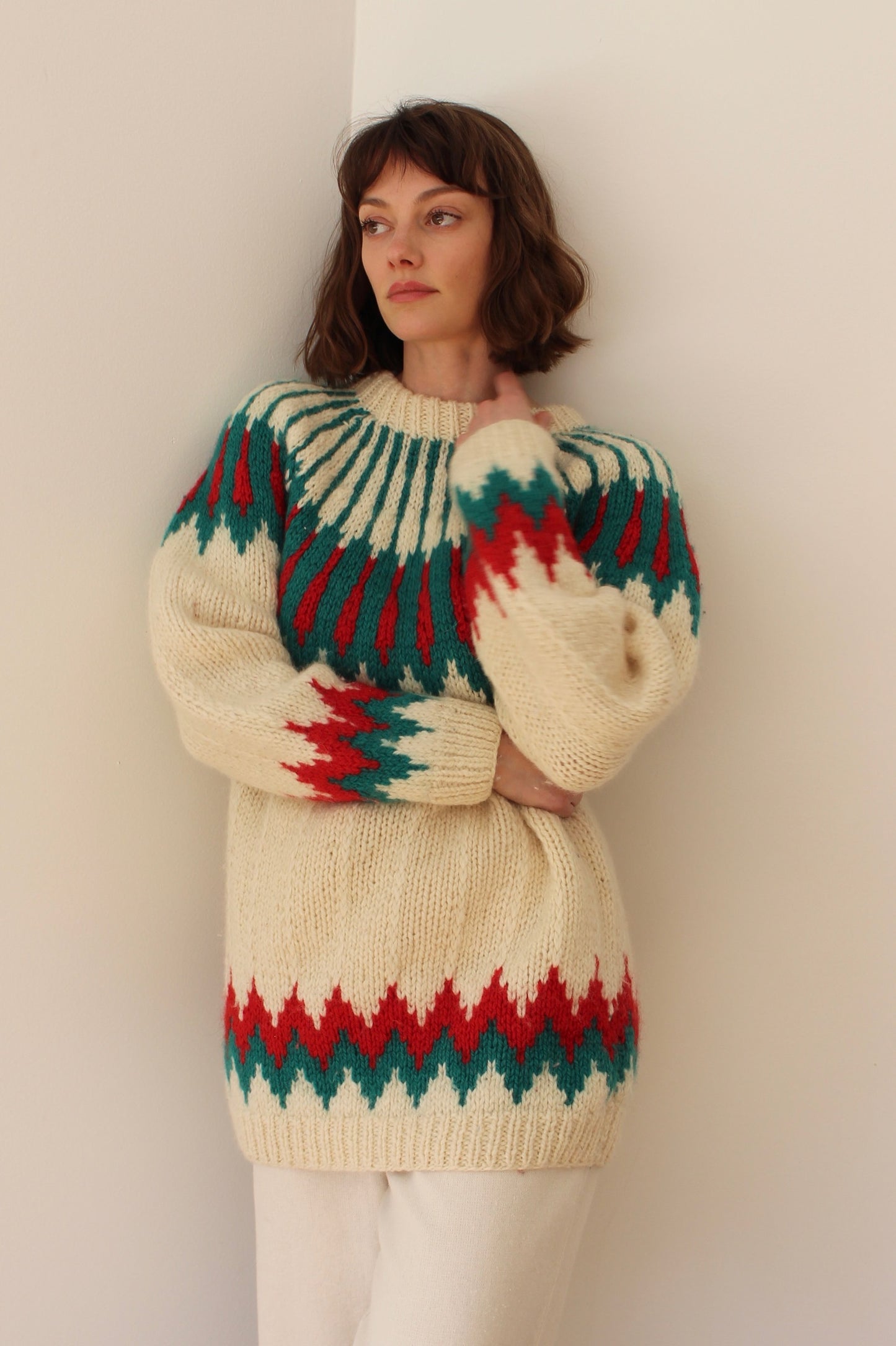Incredible Vintage Fair Isle Wool Sweater