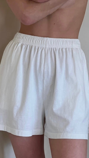 Na Nin Nina Vintage Cotton Shorts / Available in Alabaster and Faded Black
