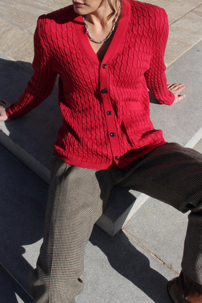 Vintage Salvatore Ferragamo Cable Knit Cardigan