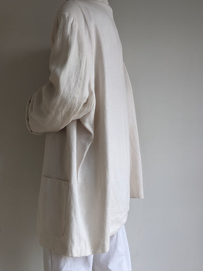 Vintage Vanilla Linen Jacket