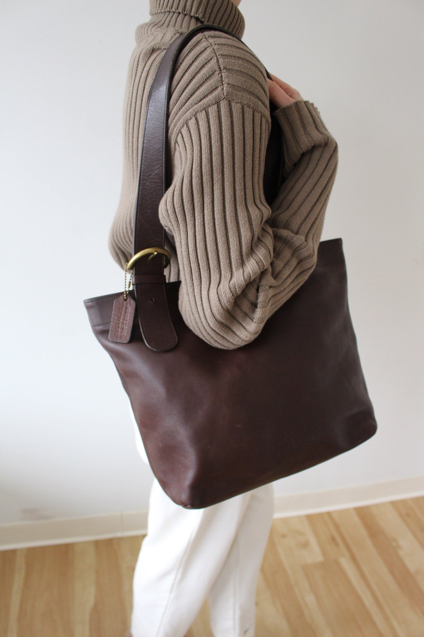 Favorite Vintage Coach Mahogany Leather Tote Bag