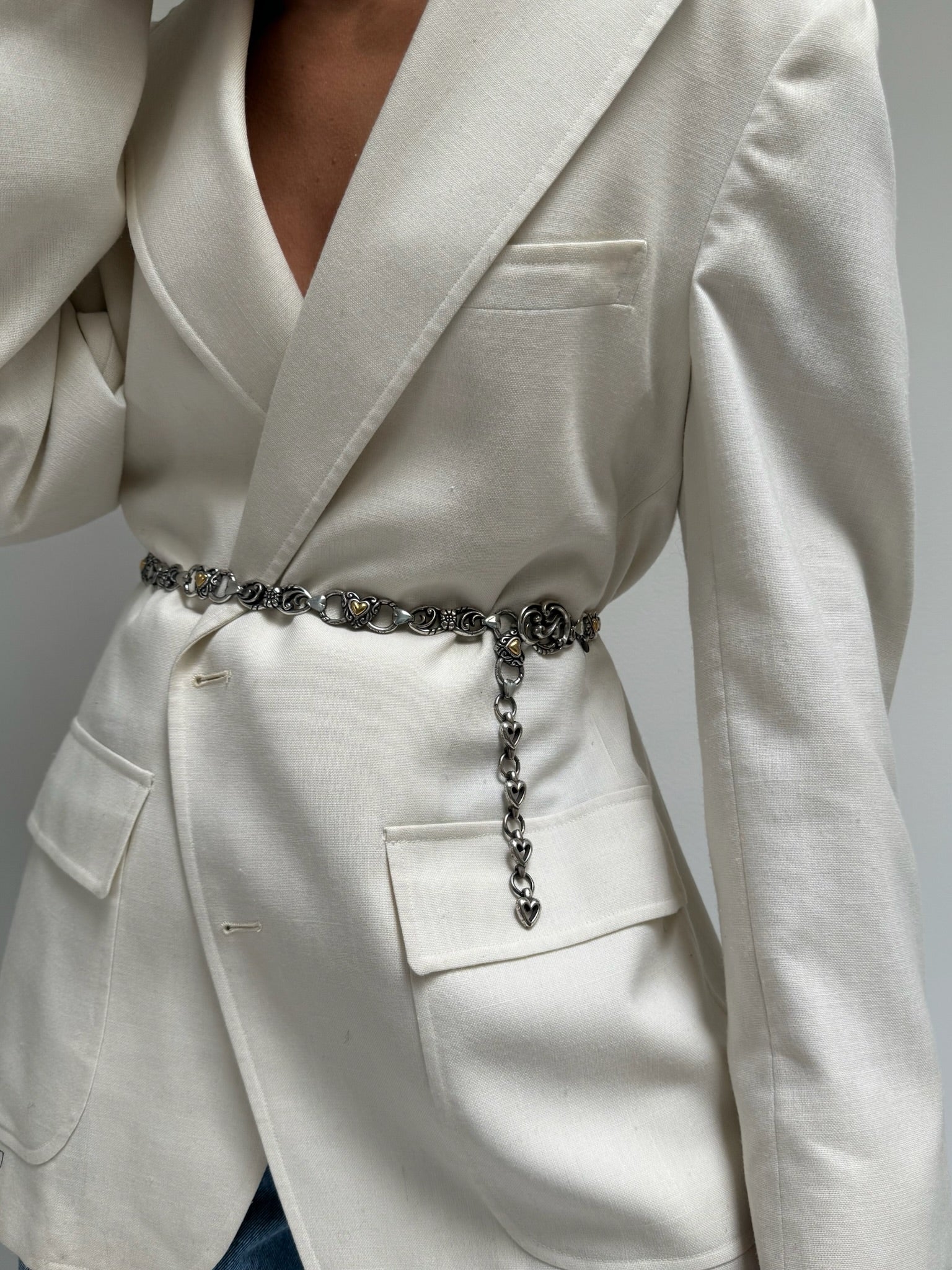 jnhearts ⭐︎美品⭐︎Shoulder belt/Silver Heart Of Silver Belt - Brighton