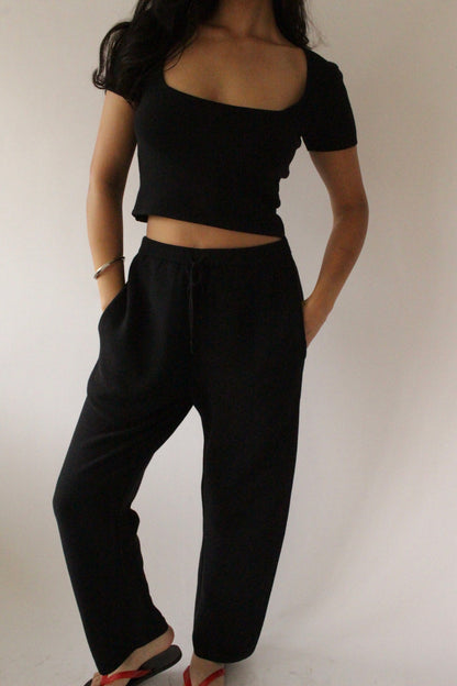 Sebby Cotton Seed Stitch Pant