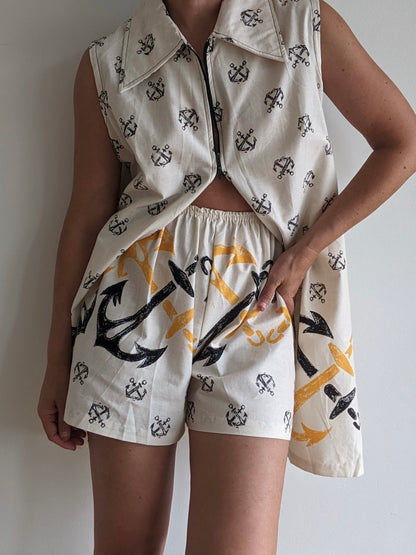 Amazing Vintage Anchor Duster & Short Set