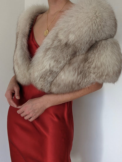Luxury Vintage Plush Fur Shawl